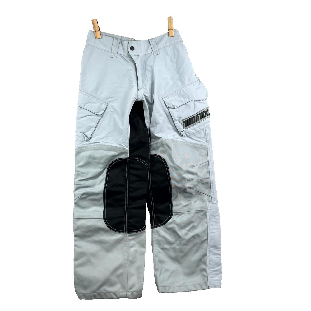 Vintage Thor Mx Thor Ride Pants Mens 28 Gray Padded Biker Motocross Sportswear